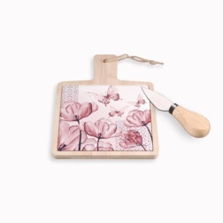 Bomboniera cresima Fantin argenti tagliere fiori farfalle